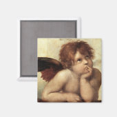 De Sistine Madonna (2de detail) Magneet (Voorkant / Achterkant)