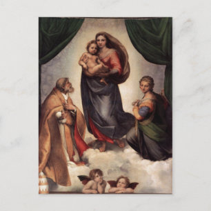 De Sistine Madonna Briefkaart