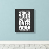 De situatie is niet belangrijk | Motivatie wandkun Canvas Afdruk (Insitu (Houten vloer))