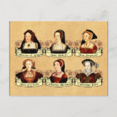 De SIx Wives van Henry VIII Klassiek Briefkaart (Voorkant)