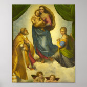 De Sixtijnse Madonna van Rafaël Poster (Voorkant)