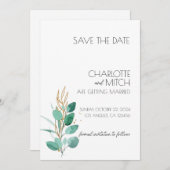 De Sjabloon Datumuitnodiging opslaan Kaart (Voorkant / Achterkant)