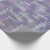 De Sjabloon van de Gift van de Collage van de naam Cadeaupapier (Hoek)