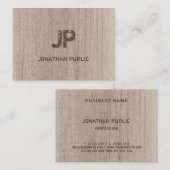 De Sjabloon van de Houtraad ziet Monogram Verstoor Visitekaartje (Voorkant / Achterkant)