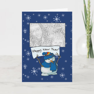 De Sjabloon van de kaart - Gelukkig Nieuwjaar!