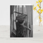 De Sjabloon van de Kaart van afstuderen (Gele Bloem)