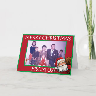 De Sjabloon van de Kaart van de kerstman