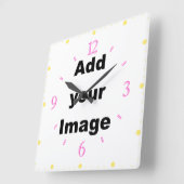 De sjabloon van de klok - de Vierkant & het pastel (Hoek)