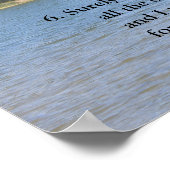 De Sjabloon van de manuscripten, psalm 23 Poster (Hoek)