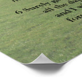 De Sjabloon van de manuscripten, psalm 23 Poster (Hoek)