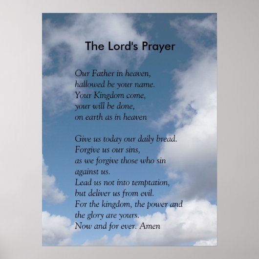 De Sjabloon van de Schrift - het Prayer van de Hee Poster (Voorkant)