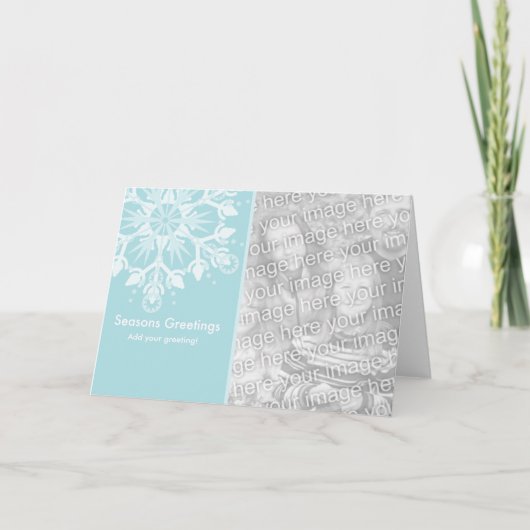 De Sjabloon van de Vakantie van de sneeuwvlok (Voorkant)