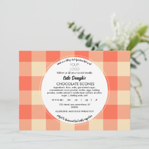 De Sjabloon van het Etiket van de katoen en Dank u Kaart