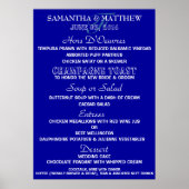 De sjabloon van het menu PERSONALIZE Grote marinew Poster (Voorkant)