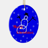 De Sjabloon van het Ornament van de Sneeuwman van (Rechts)