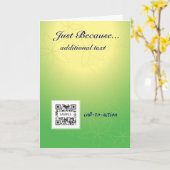 De Sjabloon van het wenskaart enkel omdat (Gele Bloem)