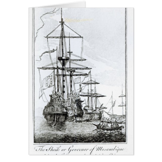 De sjeik of gouverneur van Mozambique (Voorkant)