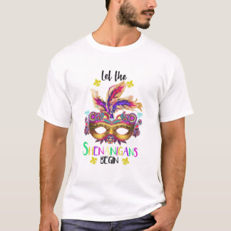 De Sjenanigans beginnen met Mardi Gras Carnival St T-shirt