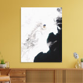 De sjiitische vulkaan in Kamchatka Krai, Rusland Canvas Afdruk (Insitu (Woonkamer))