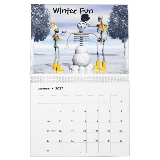 De Skeletonians nr. 2-kalender Kalender (Jan 2027)