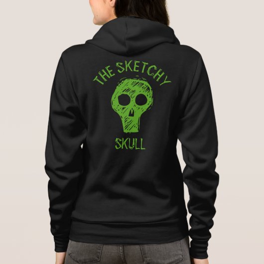 DE SKETCHY SKULL - T-Shirt (Achterkant)