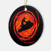 DE SKI STYLEEEE VAN JET KERAMISCH ORNAMENT (Links)