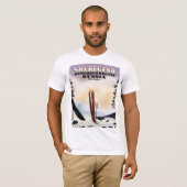 De skiposter Sheregesh Russia. T-shirt (Voorkant volledig)