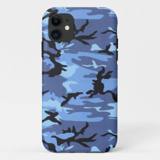 De Sky is de limiet van de Sky Blue Camo iPhone 11 Hoesje