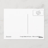 De skyline van Chicago bij zonsondergang Briefkaart (Achterkant)