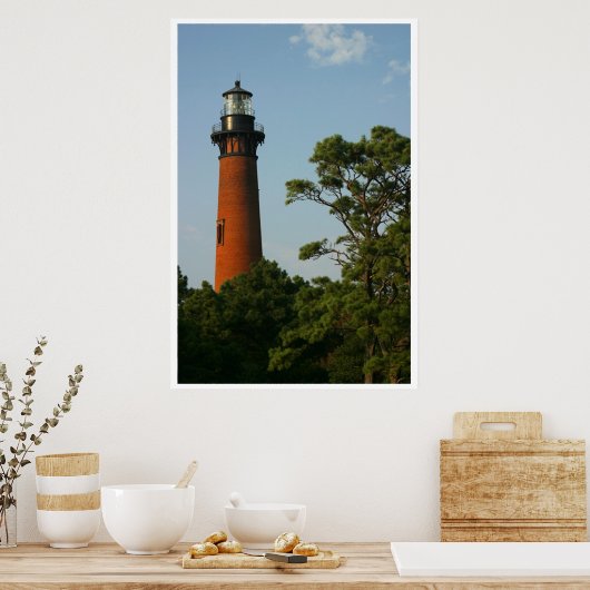 De Skyline van Corolla Beach Poster (Keuken)