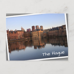 De skyline van Den Haag in Nederland Briefkaart