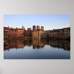 De skyline van Den Haag in Nederland Poster