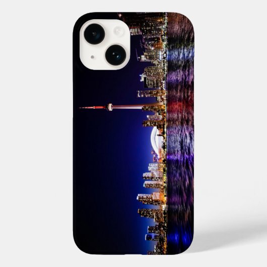 De skyline van Toronto na zonsondergang Case-Mate iPhone Case (Achterkant)