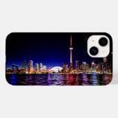 De skyline van Toronto na zonsondergang Case-Mate iPhone Case (Achterkant (horizontaal))