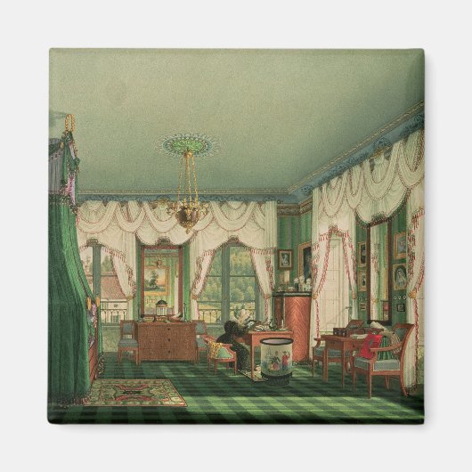 De slaapkamer van Elizabeth van Beieren Magneet (Voorkant)