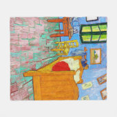 De slaapkamer, Van Gogh Fleece Deken (Voorkant (Horizontaal))