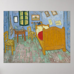 De slaapkamer van Vincent Van Gogh Poster