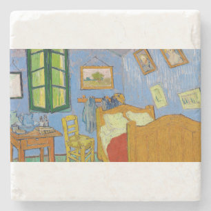 De slaapkamer van Vincent van Gogh Stenen Onderzetter