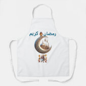 De slab heeft een "Ramadan Kareem" en een halve ma Schort (Voorkant)