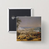 De slag om Aboukir, 25 juli 1799 Vierkante Button 5,1 Cm (Voorkant /achterkant)