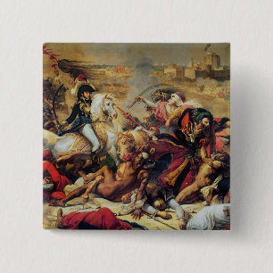 De slag om Aboukir, 25 juli 1799 Vierkante Button 5,1 Cm
