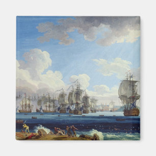 De slag om Chesma op 5 juli 1770 Magneet