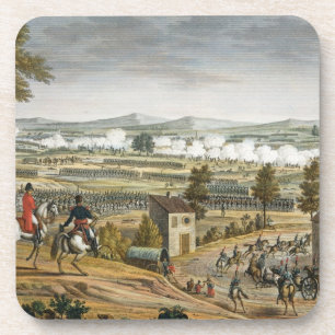De slag om Lutzen, 2 mei 1813, gegraveerd door Edm Drankjes Onderzetter
