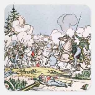 De slag om Moskou, 7 september 1812 Vierkante Sticker