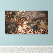 De slag om San Romano (middeleeuwse oorlogsindelin Canvas Afdruk (Insitu (Houten vloer))