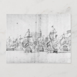 De slag om Solebay, 28 mei 1672 Briefkaart