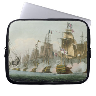 De slag om Trafalgar, 21 oktober 1805, Engrav Laptop Sleeve