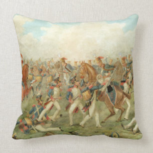 De slag om Vitoria, 21 juni 1813 (w/c op papier) Kussen