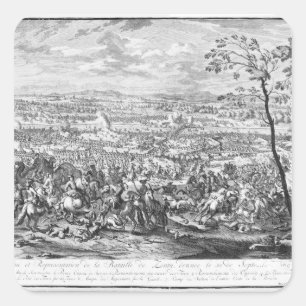 De slag om Zenta, 1697 Vierkante Sticker