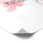 De slag van de borstel Gepersonaliseerde douanecit Poster (Hoek)